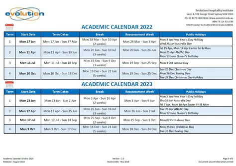 Canisius College Academic Calendar